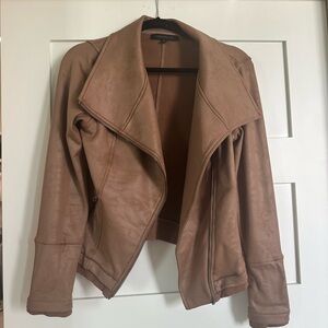 Brown Faux Suede Jacket